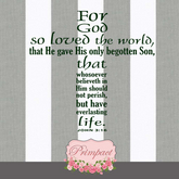 *PRIMPACT* John3:16 Wall Decal