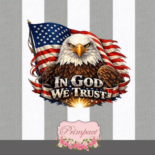 *PRIMPACT* In God We Trust Wall Decal