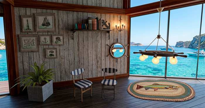 <Aphrodite> Nautical decorations 8 pieces FATPACK