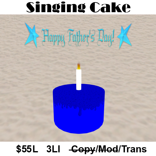 Fathers Day Singing Cake