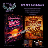 Set of 2 fun 80's Books for your bookcase or coffee table