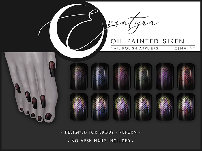 Eventyra - Reborn Nail HUD - Oil Painted Siren