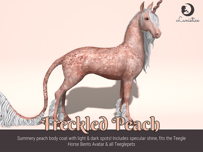 Lunistice: Freckled Peach - Teegle Body Coat & Hooves