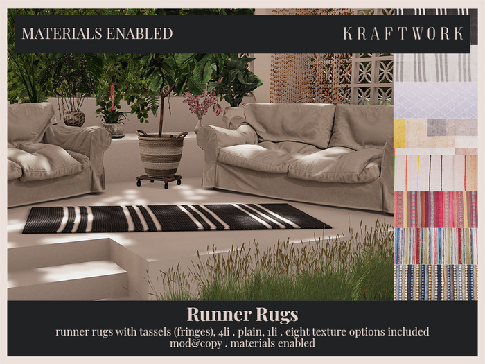 KraftWork Runner Rugs  | ON | SALE | 99