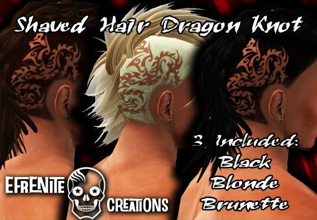 Shaved Hair Dragon Knot