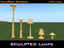 ♥ Sculpted Fullperm Lamps