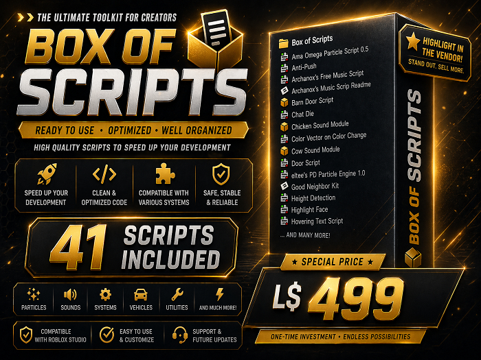 Second Life Marketplace - CreatorCore Scripts Pack - 41 Ready to Use ...