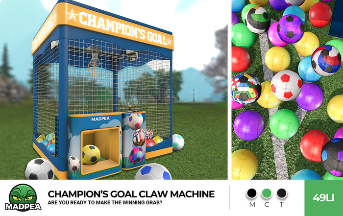MadPea Champion's Goal Claw Machine
