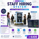Staff Hiring System LSL Script Full Permissions | Job Application Board | Auto Review, Role Manager & Smart Applicant