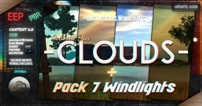 - BATTLESCARS WINDLIGHTS - CLOUDS - POLAROID DAZE 6.0 (EEP / PBR)