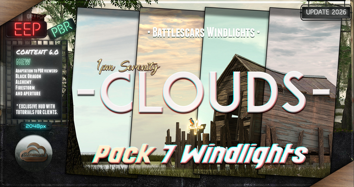 - BATTLESCARS WINDLIGHTS - CLOUDS - 1PM SERENITY 6.0 (EEP / PBR)