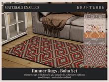KraftWork Runner Rugs . Boho Set (Add Me)