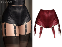 SOJOUR - Katerina garter panty - scarlet