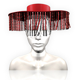 MAJESTY- Drippin Desperado Hat [red]