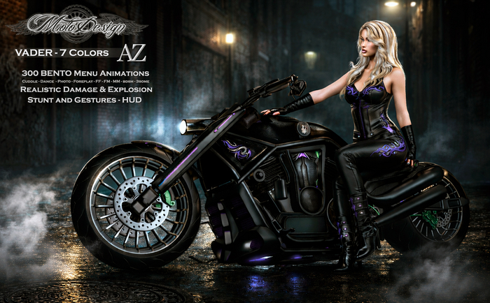 Motorcycle - MotoDesign - VADER - 7 Themes - AZ