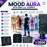 Mood Aura System LSL Script – Custom Particle FX, Interactive Menu, Timer-Based Moods, Low Lag Aura Engine