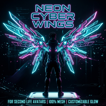 [FULL PERM] Neon Cyber Wings - Premium Particle Script