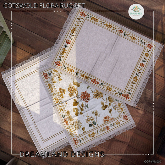 DD Cotswold Flora Rug Set