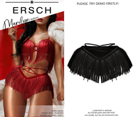 ERSCH - Marilyn bottom -glitter black-