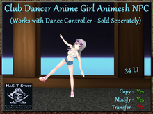 Club Dancer Animesh NPC Anime Female - Requires Controller Sold Separately -