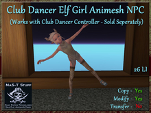 Club Dancer Animesh NPC Elf Girl - Requires Controller Sold Separately -
