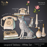 (NO) Leopard Tableau Set - White
