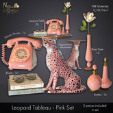 (NO) Leopard Tableau Set - Pink