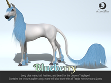 Lunistice: Blueberry Mane & Fluff (for Unicorn Teeglepet)