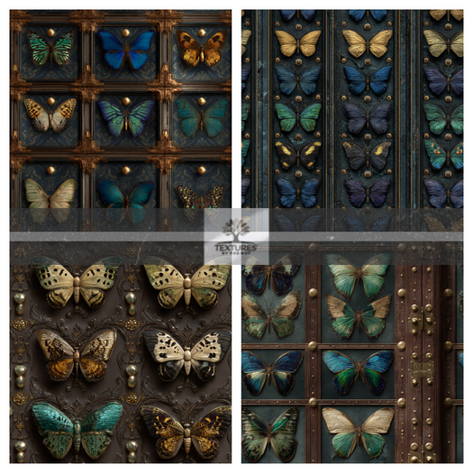 TB - BUTTERFLY SPECIMEN WALLS - SEAMLESS