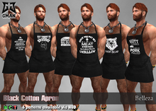 [GMan] AP - Black Cotton Apron - Belleza