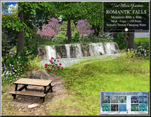 Romantic Falls Garden – Waterfall Landscaping, Forest Park, Scenic River Build
