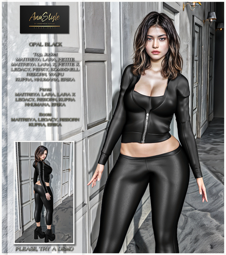 Anastyle - OPAL BLACK Outfit
