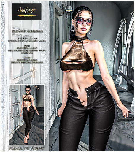 Anastyle - ELEANOR GOLD&BLACK Outfit