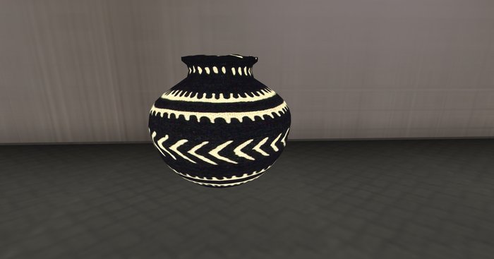 African Print Vase 1