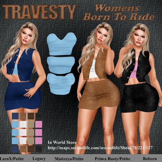 Travesty Womens Born To Ride