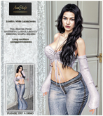 Anastyle - ZAMIRA WHITE LACE&DENIM Outfit