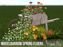 {mimi.yes} Wheelbarrow Spring Flowers
