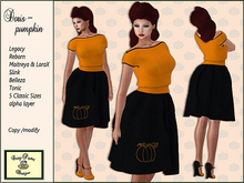 Crazy Pastry Designs Doris Retro Dress - Pumpkin
