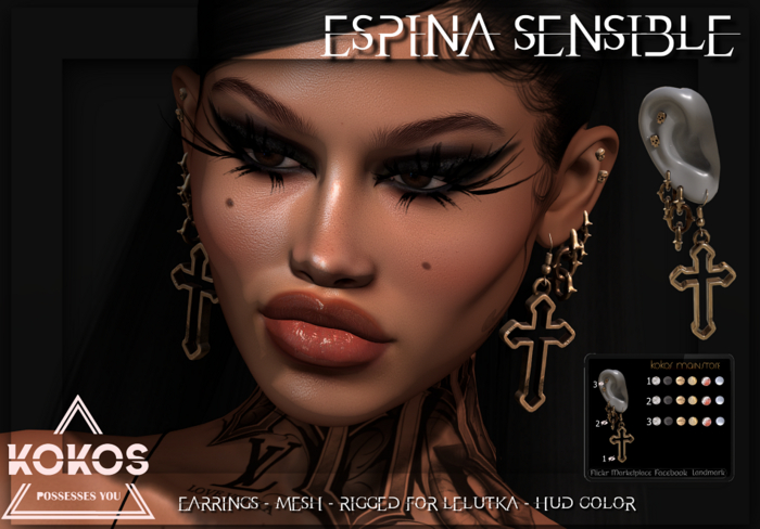 KOKOS-EARRING- ESPINA SENSIBLE