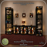 Why Not - Bramdean Modern Inlay Console & Shelving Set-Add Me