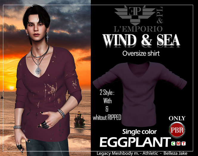 L'Emporio&PL ::*Wind&Sea*::Shirt [EGGPLANT]
