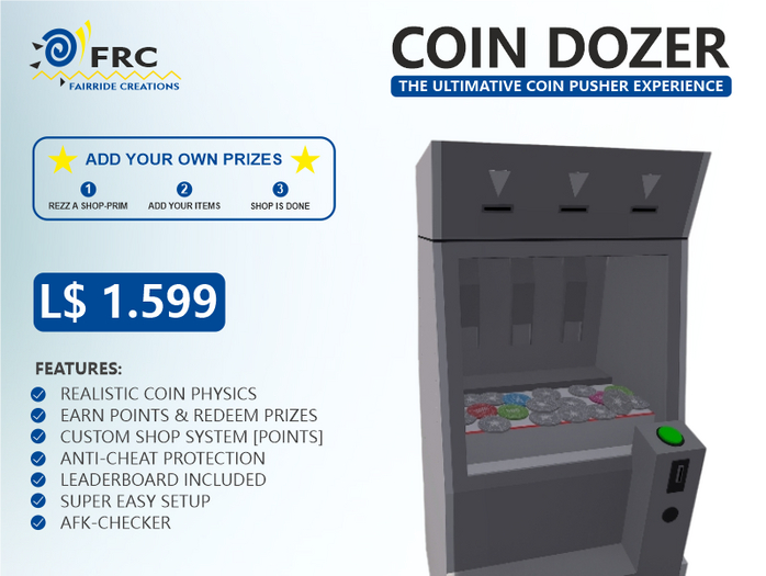 [FairRide Creations] Coin Dozer Machine