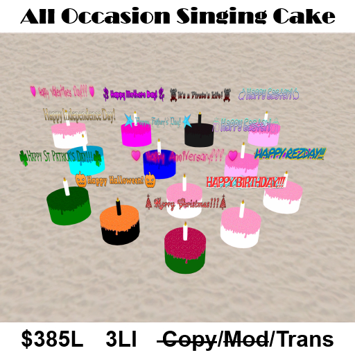 All Occasion Singing Cake