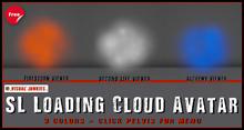 FREE! SL Loading Cloud Avatar (3 colors with menu)