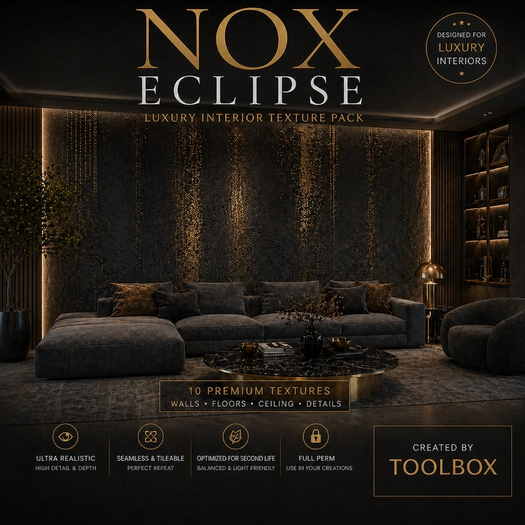 Second Life Marketplace - [TOOLBOX] NOX ECLIPSE – Luxury Interior ...
