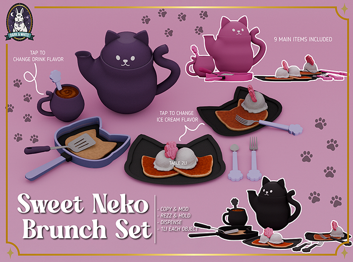 D&W//Sweet Neko Brunch Set (FATPACK)