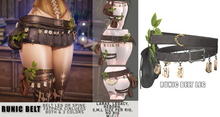 UNA & [BloodGear].  Runic BeltLeg Black