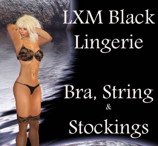 LXM Black Lingerie Set