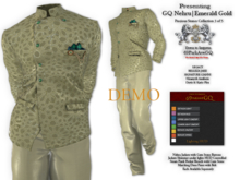 * DEMO 69ParkAveGQ Nehru Collection - Emerald Gold