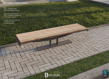 Erfe Basic Street Bench 6 LI PG  [Erfe Design] PACK